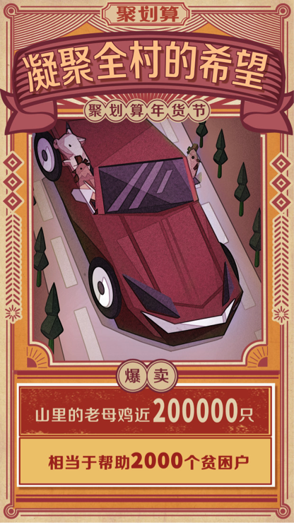 图1：山区老母鸡五天卖出近20万只，相当于帮助了2000多个贫困户